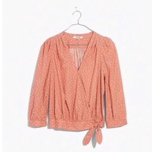 Madewell | stars wrap top | XXS